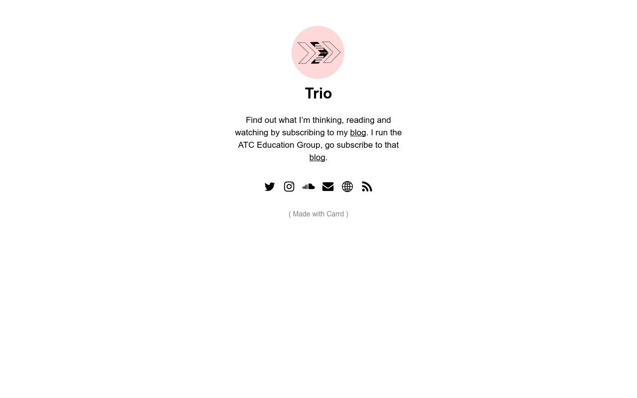 Carrd profile picture for @trio